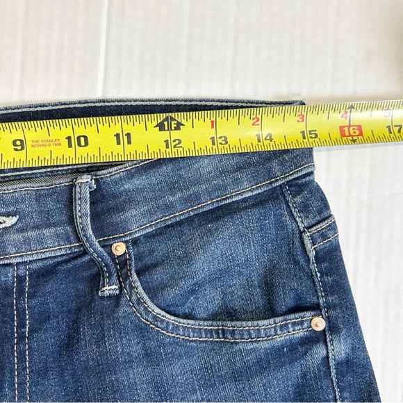 MOTHER Women's Boot Cut Jeans - Blue with Red Heart - Picture 13 of 16